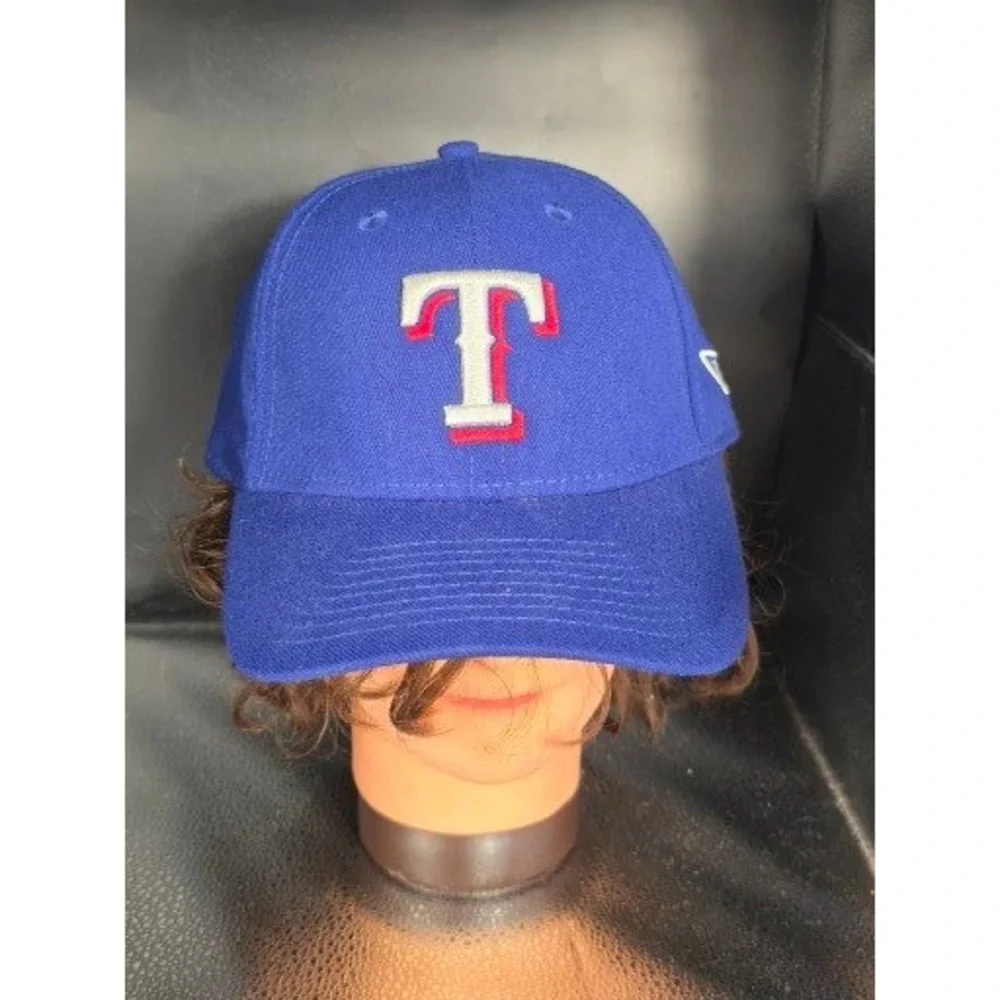 Texas Rangers New Era 39THIRTY Hat Royal Blue Stretch Fit Cap Large XL MLB